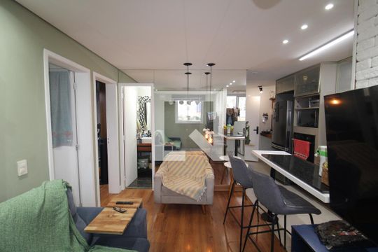 Sala / Cozinha de apartamento para alugar com 2 quartos, 40m² em Santana, São Paulo