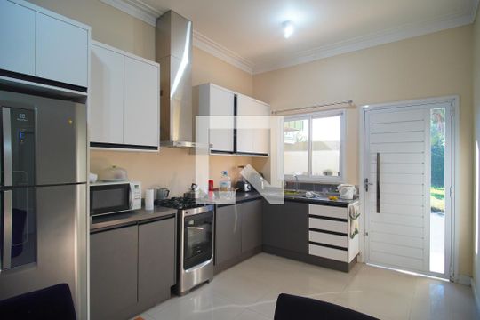 Detalhe da Sala/Cozinha de casa para alugar com 1 quarto, 120m² em Vicentina, São Leopoldo