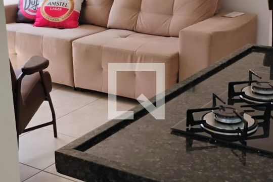 Sala de apartamento para alugar com 1 quarto, 47m² em Jardim do Salso, Porto Alegre