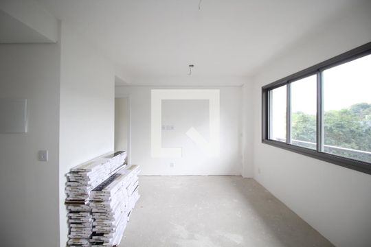 Sala de apartamento à venda com 1 quarto, 55m² em Jardim do Salso, Porto Alegre