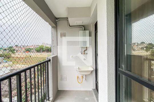 Varanda / área de serviço de apartamento para alugar com 2 quartos, 42m² em Cidade Antônio Estêvão de Carvalho, São Paulo
