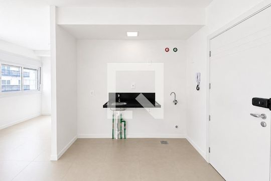 Sala / Cozinha  de apartamento para alugar com 1 quarto, 30m² em Marechal Rondon, Canoas