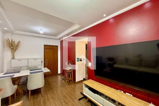 Sala de apartamento à venda com 3 quartos, 77m² em Jardim Novo Santo Amaro, São Paulo