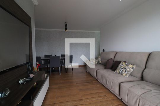 Sala de apartamento à venda com 3 quartos, 92m² em Parque Sao Vicente, Santo André