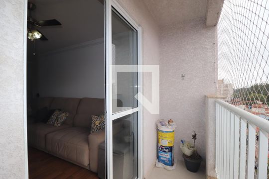 Varanda Sala de apartamento à venda com 3 quartos, 92m² em Parque Sao Vicente, Santo André