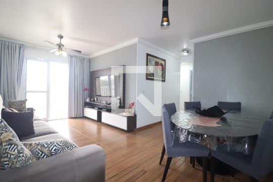 Sala de apartamento à venda com 3 quartos, 92m² em Parque Sao Vicente, Santo André