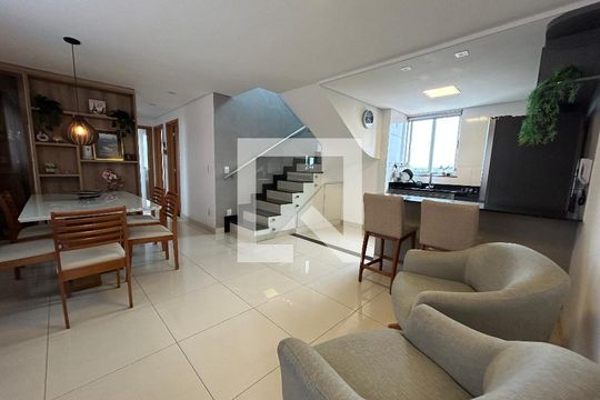 Sala/cozinha de apartamento para alugar com 3 quartos, 150m² em Serrano, Belo Horizonte