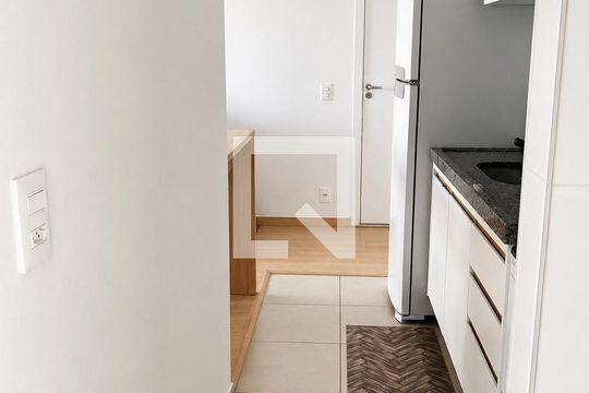 Cozinha de apartamento à venda com 2 quartos, 52m² em Jardim do Lago, Campinas