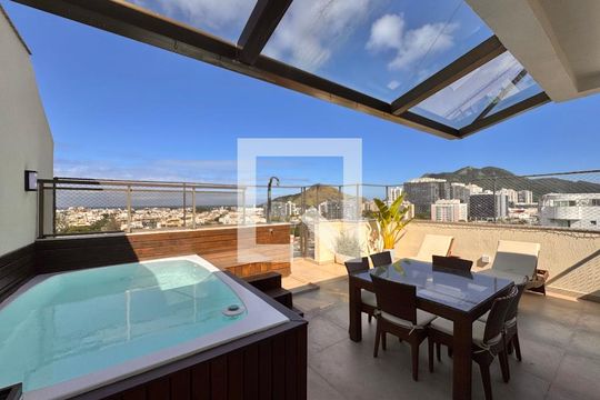 Varanda/Terraço de apartamento à venda com 2 quartos, 160m² em Recreio dos Bandeirantes, Rio de Janeiro