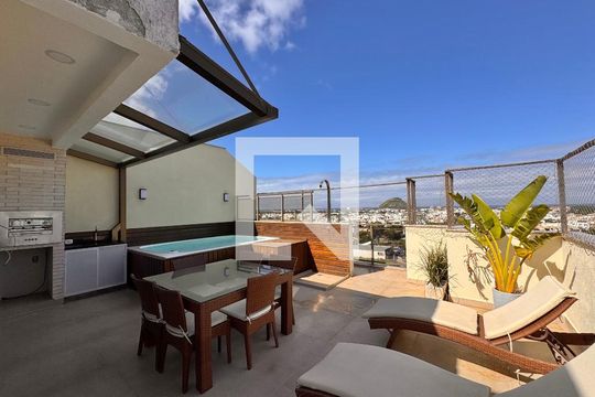 Varanda/Terraço de apartamento à venda com 2 quartos, 160m² em Recreio dos Bandeirantes, Rio de Janeiro