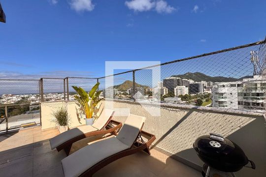 Varanda/Terraço de apartamento à venda com 2 quartos, 160m² em Recreio dos Bandeirantes, Rio de Janeiro