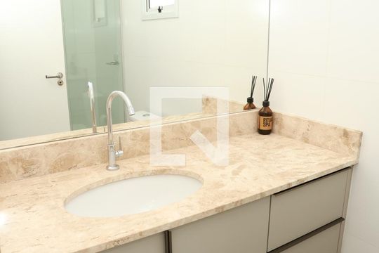 Banheiro da Suíte 1 de apartamento à venda com 3 quartos, 100m² em Setor Marista, Goiânia