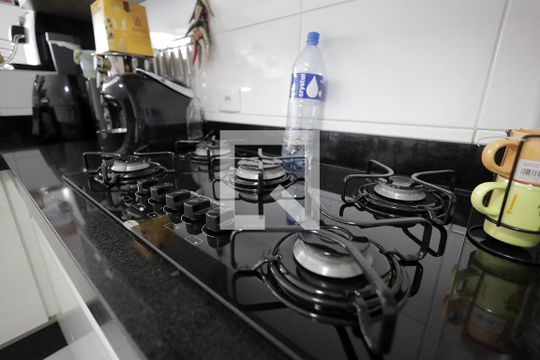 Cozinha de apartamento à venda com 3 quartos, 92m² em Parque Sao Vicente, Santo André
