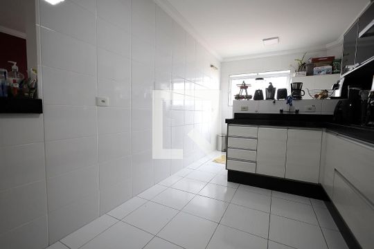 Cozinha de apartamento à venda com 3 quartos, 92m² em Parque Sao Vicente, Santo André