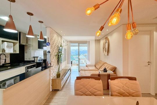 Sala de apartamento para alugar com 2 quartos, 68m² em Jardim Dom Bosco, São Paulo