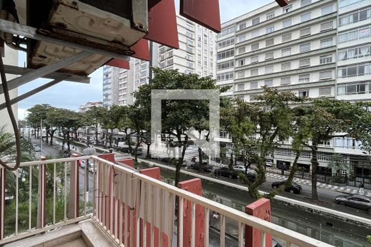 Varanda da Sala de apartamento para alugar com 3 quartos, 189m² em Boqueirão, Santos