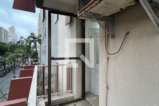 Varanda da Sala de apartamento para alugar com 3 quartos, 189m² em Boqueirão, Santos