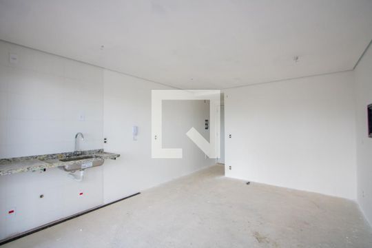 Sala/Quarto/Cozinha de kitnet/studio à venda com 1 quarto, 30m² em Jardim, Santo André