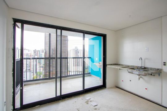Sala/Quarto/Cozinha de kitnet/studio à venda com 1 quarto, 30m² em Jardim, Santo André
