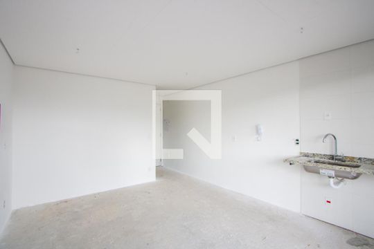 Sala/Quarto/Cozinha de apartamento à venda com 1 quarto, 30m² em Jardim, Santo André
