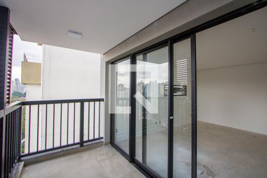 Varanda/Área de serviço de apartamento à venda com 1 quarto, 30m² em Jardim, Santo André
