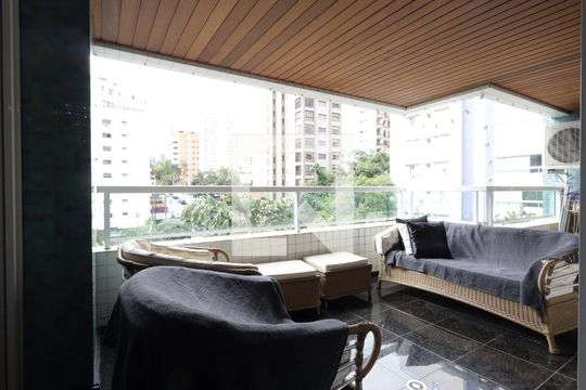 Varanda da Sala de apartamento à venda com 3 quartos, 168m² em Real Parque, São Paulo