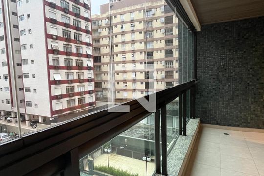 Varanda da Sala de apartamento para alugar com 3 quartos, 108m² em José Menino, Santos