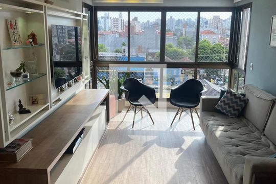 Sala de apartamento à venda com 3 quartos, 83m² em Santana, Porto Alegre