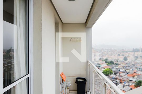 Varanda da Sala de apartamento à venda com 2 quartos, 52m² em Vila Bremen, Guarulhos