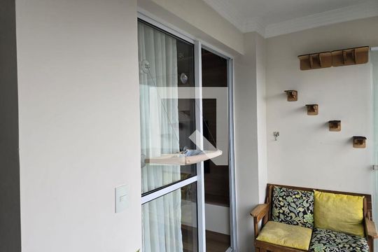 Varanda da Sala de apartamento à venda com 2 quartos, 62m² em Vila Leonor, Guarulhos