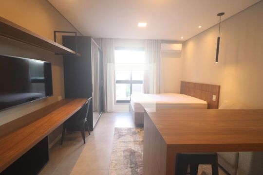 Sala/Cozinha e quarto  de kitnet/studio à venda com 1 quarto, 42m² em Vila Nova, Novo Hamburgo