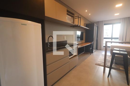 Cozinha/Sala/Quarto de kitnet/studio à venda com 1 quarto, 25m² em Vila Nova, Novo Hamburgo