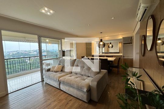 Sala de TV de apartamento para alugar com 4 quartos, 144m² em Alphaville, Santana de Parnaíba