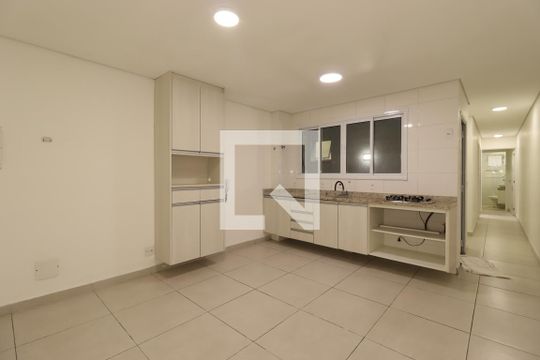 Sala / Cozinha de apartamento à venda com 2 quartos, 63m² em Vila Pires, Santo André