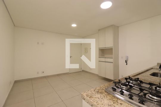 Sala / Cozinha de apartamento à venda com 2 quartos, 63m² em Vila Pires, Santo André