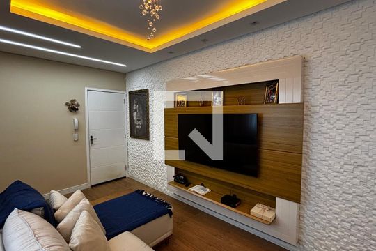 Sala  de apartamento à venda com 2 quartos, 76m² em Jardim Alvorada, Santo André
