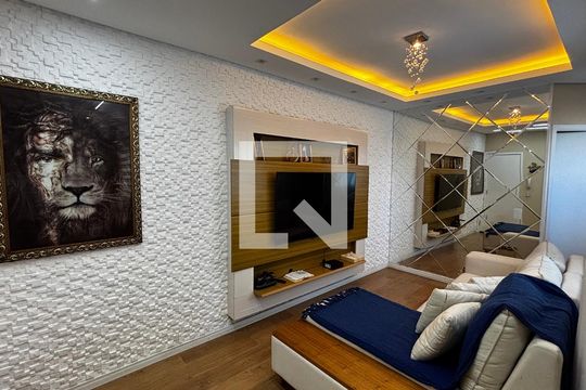 Sala  de apartamento à venda com 2 quartos, 76m² em Jardim Alvorada, Santo André