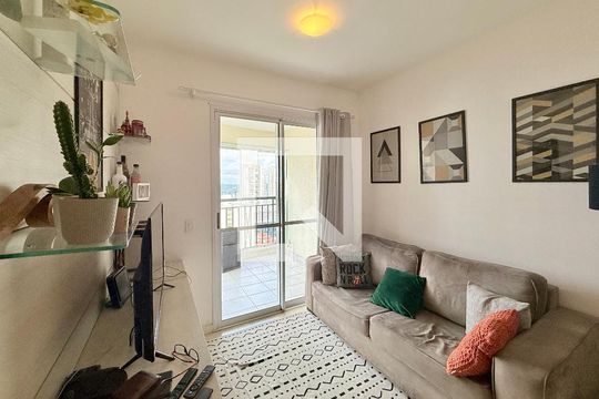 Sala de apartamento à venda com 2 quartos, 59m² em Campo Belo, São Paulo