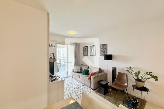 Sala de apartamento à venda com 2 quartos, 59m² em Campo Belo, São Paulo