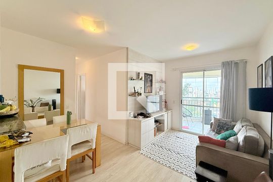 Sala de apartamento à venda com 2 quartos, 59m² em Campo Belo, São Paulo