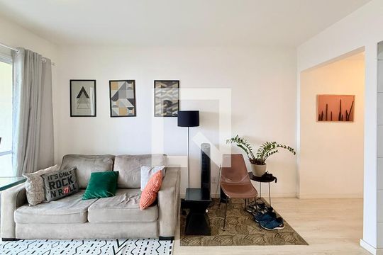 Sala de apartamento à venda com 2 quartos, 59m² em Campo Belo, São Paulo
