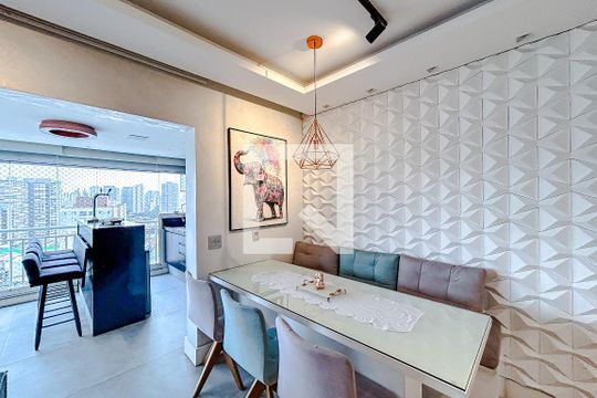 Sala de apartamento para alugar com 3 quartos, 102m² em Tatuapé, São Paulo