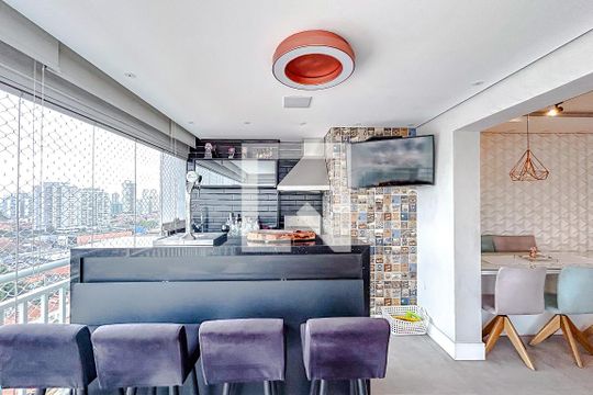 Varanda de apartamento para alugar com 3 quartos, 102m² em Tatuapé, São Paulo