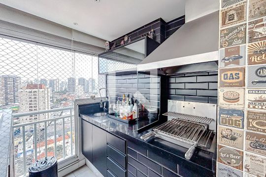 Varanda de apartamento para alugar com 3 quartos, 102m² em Tatuapé, São Paulo