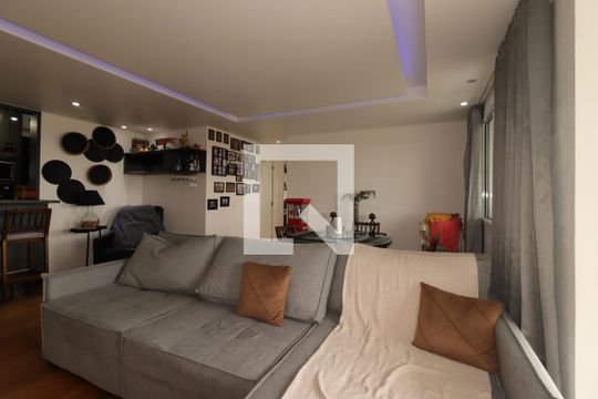Sala de apartamento à venda com 2 quartos, 94m² em Vila Valparaíso, Santo André