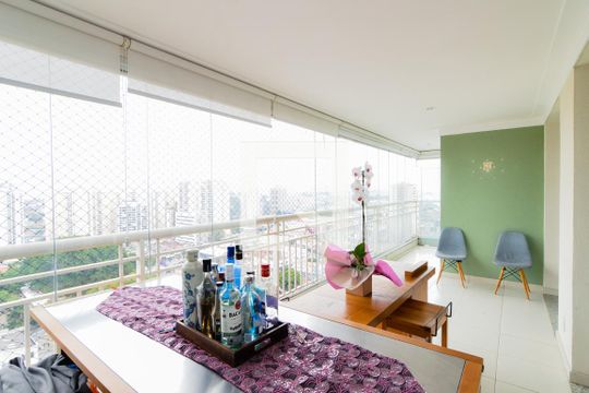 Varanda da Sala de apartamento para alugar com 3 quartos, 93m² em Centro, Guarulhos