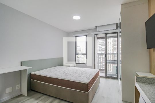 Sala/Quarto de kitnet/studio para alugar com 1 quarto, 25m² em Brooklin, São Paulo