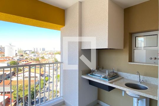 Varanda da Sala/Cozinha de apartamento à venda com 2 quartos, 50m² em Vila Osasco, Osasco