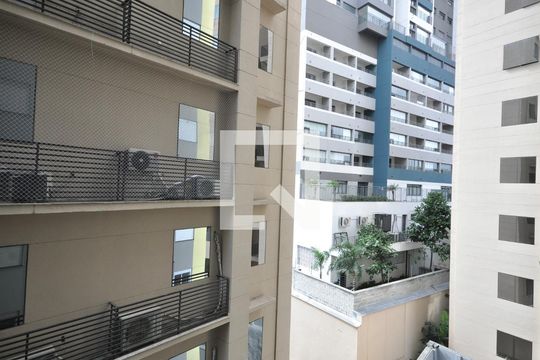 Vista da Sacada da Sala/Cozinha de kitnet/studio para alugar com 1 quarto, 28m² em Vila Gustavo, São Paulo