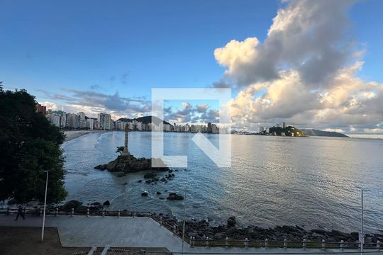 Vista da Sala de apartamento para alugar com 1 quarto, 50m² em Morro dos Barbosas, São Vicente